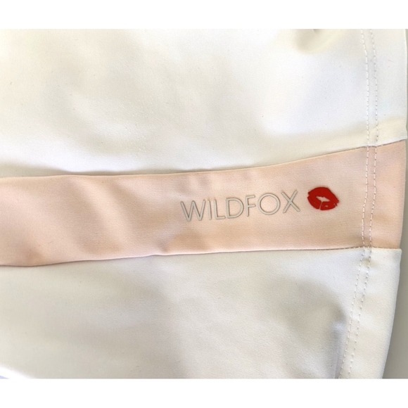 Wildfox Hike Bike Short Size Medium Colorblock White Pastel High Rise 3" EUC - Picture 6 of 8
